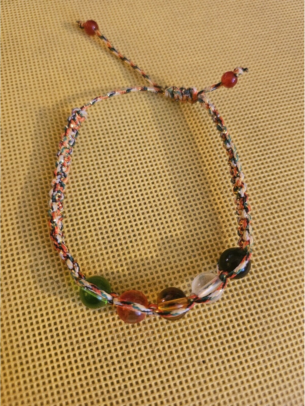 Adjustable Feng Shui Five Elements Nature Bracelet Lucky Wealth- as shown- as is